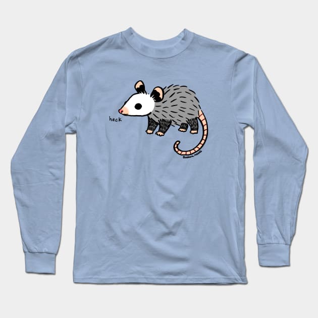Possum opossum Heck Recolor Long Sleeve T-Shirt by Possum Mood